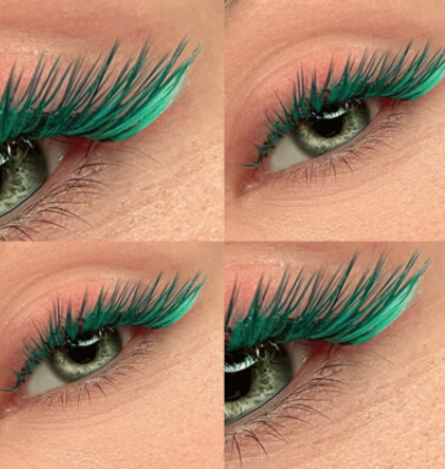 زیبایی کاشت مژه رنگی 