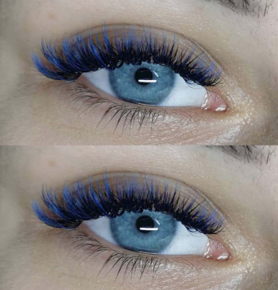 زیبایی کاشت مژه رنگی 